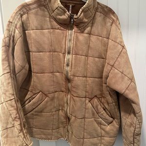 Free People dolman quilted knit jacket - practically new